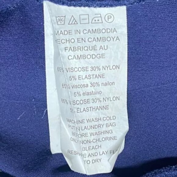 Michael Kors Women's Pull On Ankle Length Dress Pants Medium Stretch Navy Blue - Picture 6 of 11